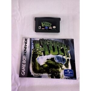 The Incredible Hulk : Game Boy Advance (Cartridge & Instruction Booklet)